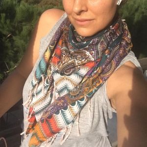 AUTHENTIC PRINTED SILK SCARF